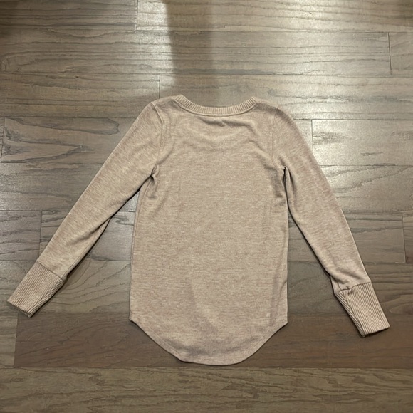 LOFT Light Brown Cozy Long Sleeve Top - Size XS - Picture 2 of 7